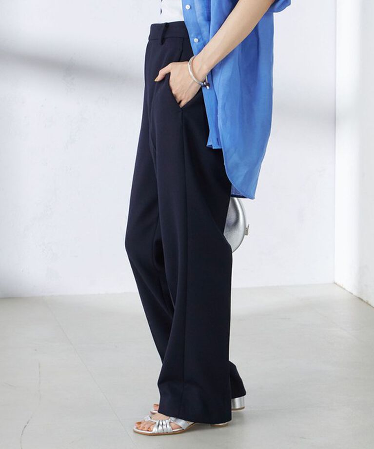 SHIPS for women「〈手洗い可能〉ストレート センタープレス トラウザーズ」|その他|