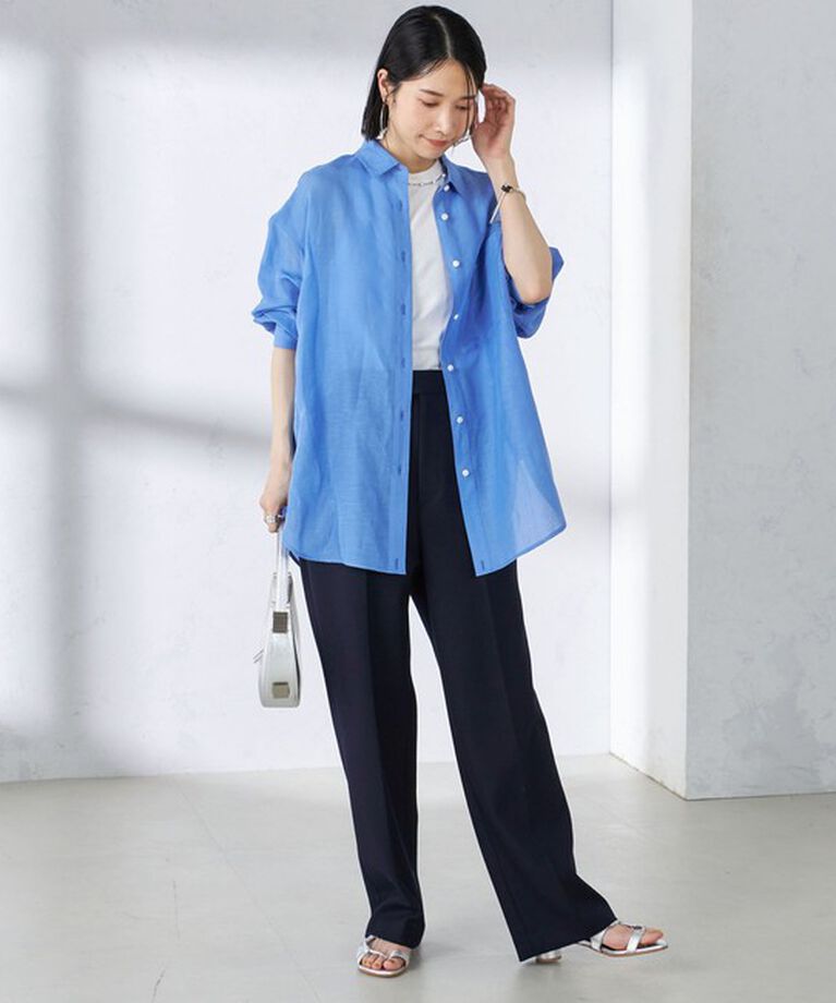 SHIPS for women「〈手洗い可能〉ストレート センタープレス トラウザーズ」|その他|