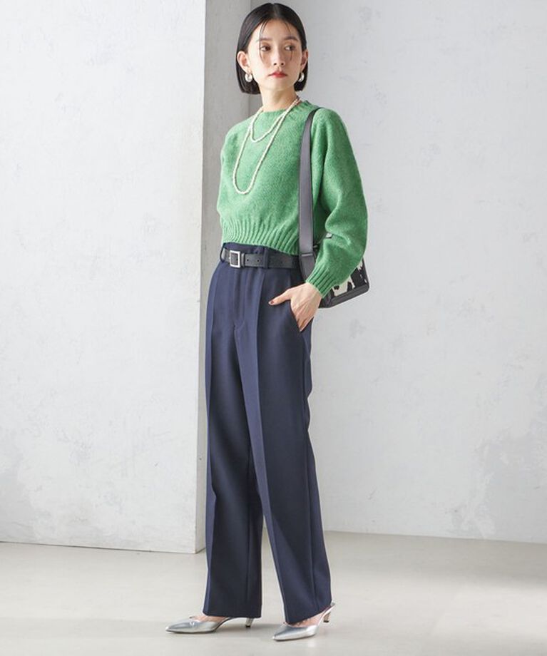 SHIPS for women「〈手洗い可能〉ストレート センタープレス トラウザーズ」|その他|
