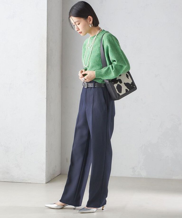 SHIPS for women「〈手洗い可能〉ストレート センタープレス トラウザーズ」|その他|