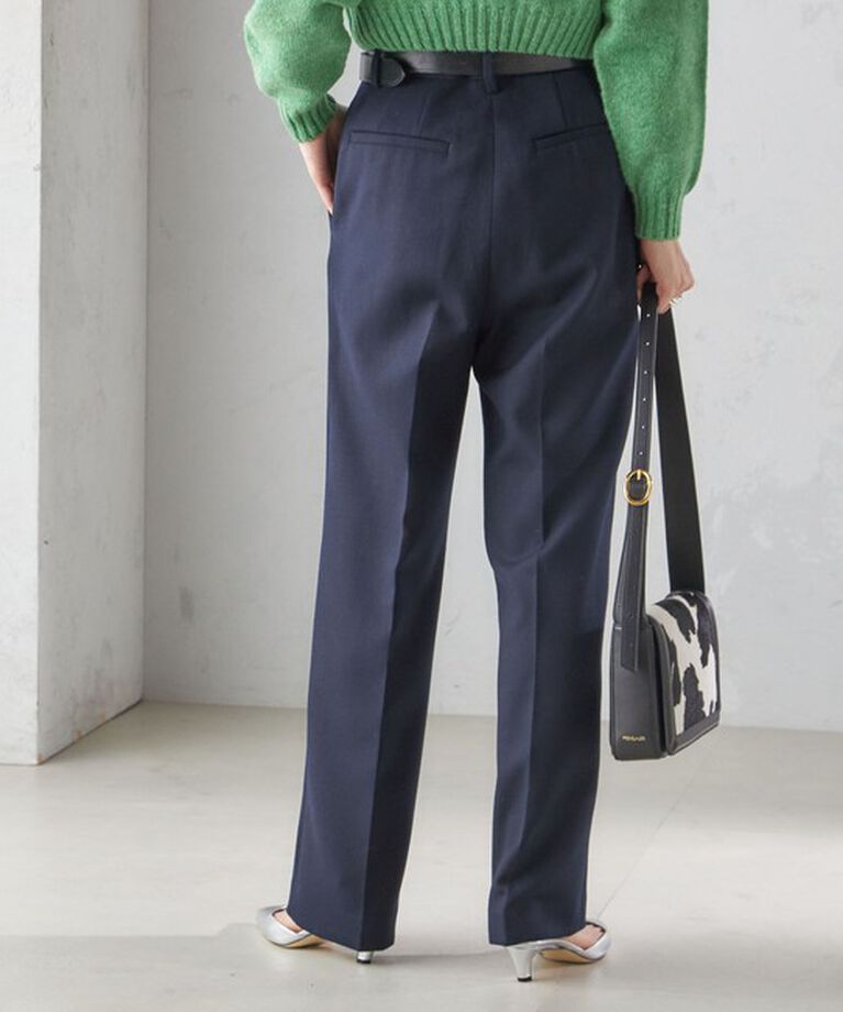 SHIPS for women「〈手洗い可能〉ストレート センタープレス トラウザーズ」|その他|