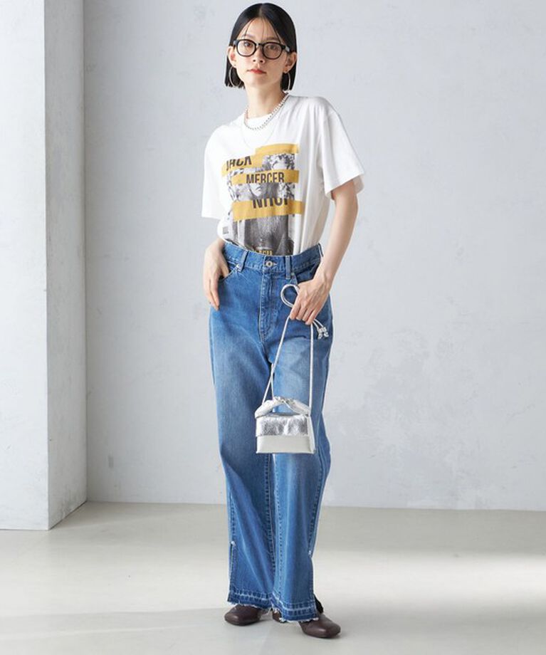 SHIPS for women「J.J.MERCER:〈洗濯機可能〉プリント TEE」|Tシャツ・カットソー|