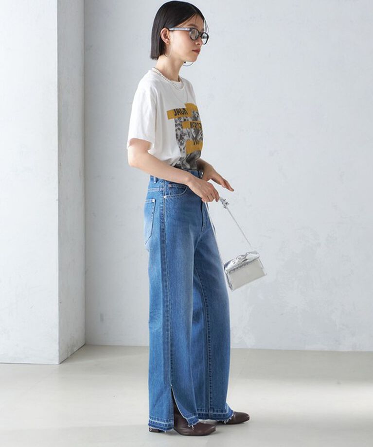 SHIPS for women「J.J.MERCER:〈洗濯機可能〉プリント TEE」|Tシャツ・カットソー|