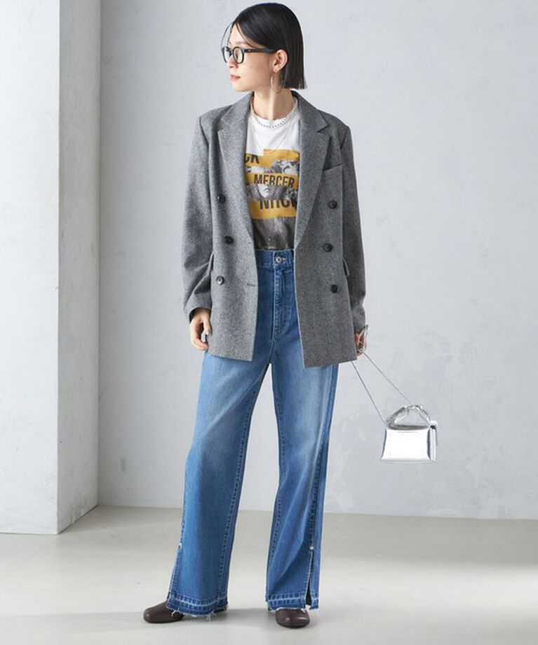 SHIPS for women「J.J.MERCER:〈洗濯機可能〉プリント TEE」|Tシャツ・カットソー|