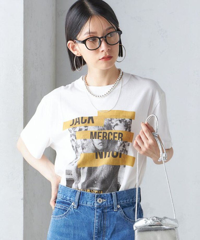 SHIPS for women「J.J.MERCER:〈洗濯機可能〉プリント TEE」|Tシャツ・カットソー|