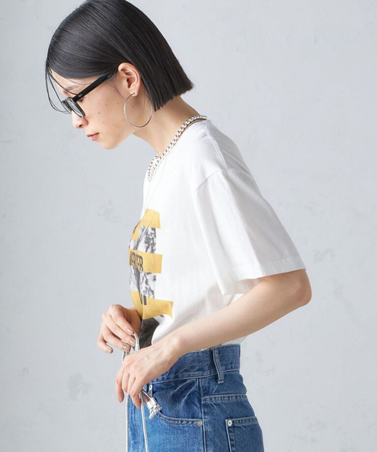 SHIPS for women「J.J.MERCER:〈洗濯機可能〉プリント TEE」|Tシャツ・カットソー|
