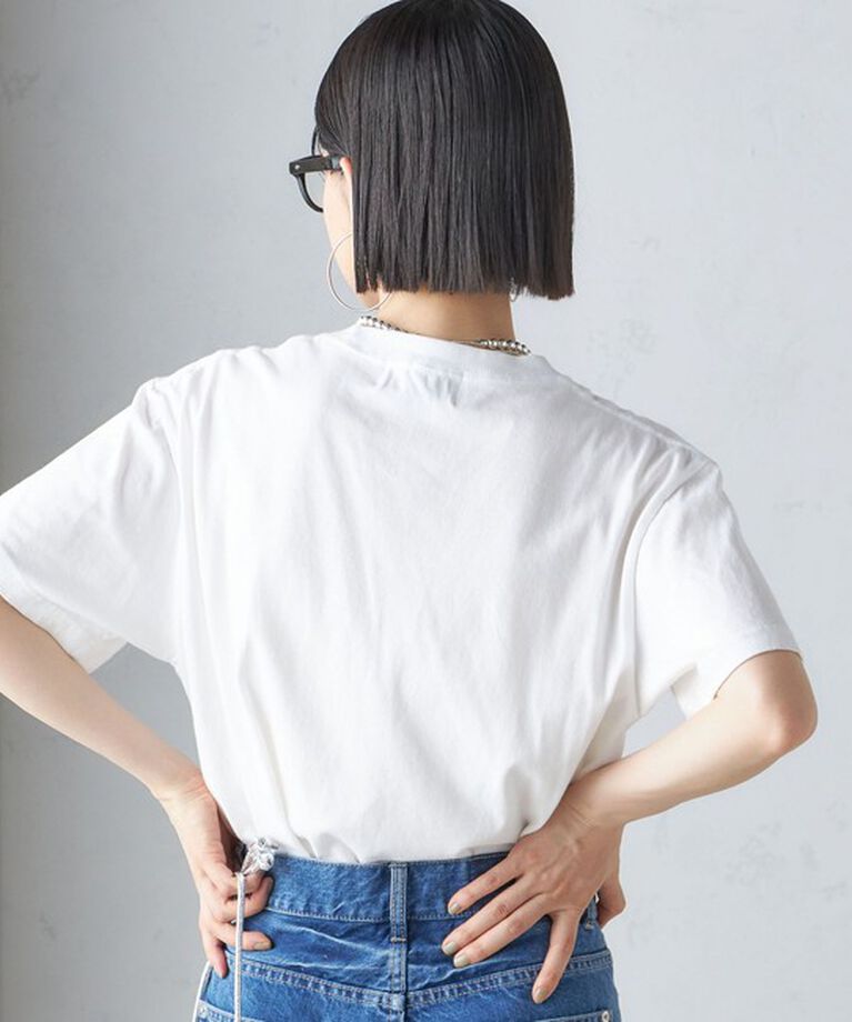 SHIPS for women「J.J.MERCER:〈洗濯機可能〉プリント TEE」|Tシャツ・カットソー|