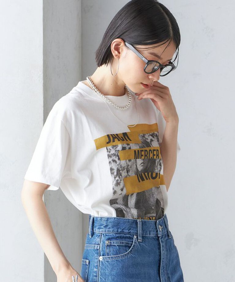 SHIPS for women「J.J.MERCER:〈洗濯機可能〉プリント TEE」|Tシャツ・カットソー|