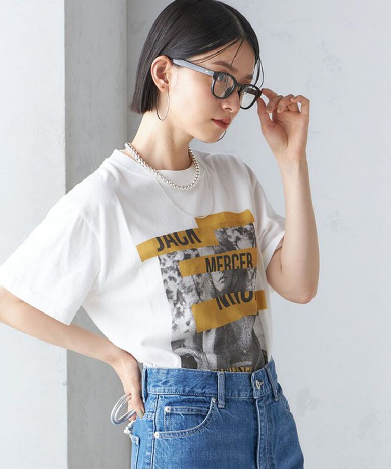 SHIPS for women「J.J.MERCER:〈洗濯機可能〉プリント TEE」|Tシャツ・カットソー|