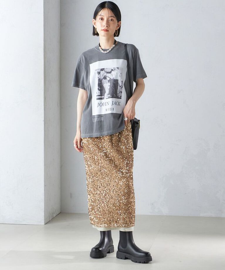 SHIPS for women「J.J.MERCER:〈洗濯機可能〉プリント TEE」|Tシャツ・カットソー|