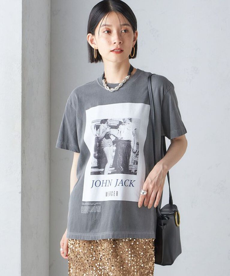 SHIPS for women「J.J.MERCER:〈洗濯機可能〉プリント TEE」|Tシャツ・カットソー|