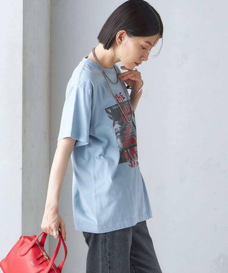 SHIPS for women「J.J.MERCER:〈洗濯機可能〉プリント TEE」|Tシャツ・カットソー|