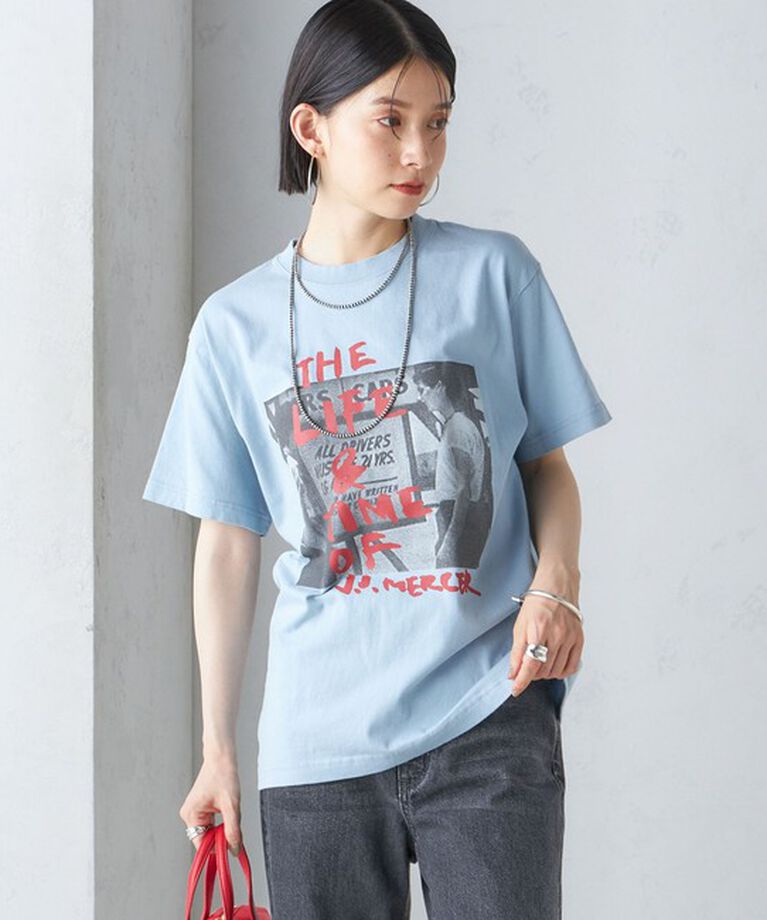 SHIPS for women「J.J.MERCER:〈洗濯機可能〉プリント TEE」|Tシャツ・カットソー|
