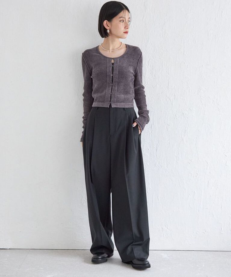 SHIPS for women「Wai＋:〈手洗い可能〉1/18ホック付 カーディガン」|カーディガン|