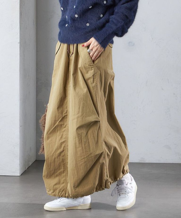 SHIPS for women「【SHIPS別注】M53:〈手洗い可能〉ミリタリー ファティーグ スカート」|スカート|