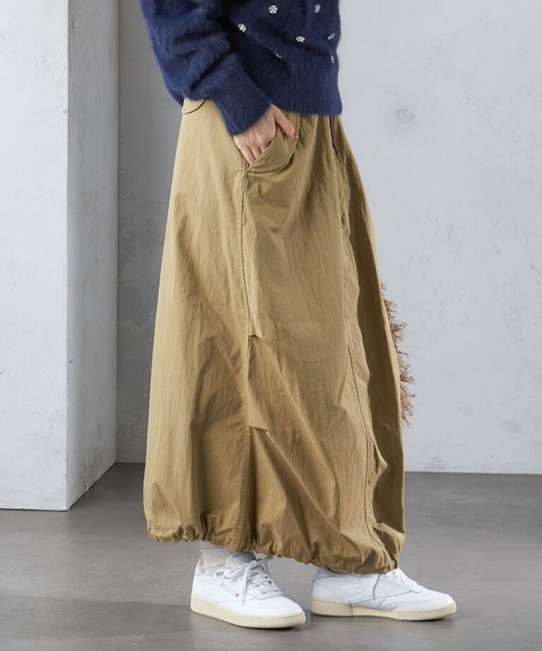 SHIPS for women「【SHIPS別注】M53:〈手洗い可能〉ミリタリー ファティーグ スカート」|スカート|