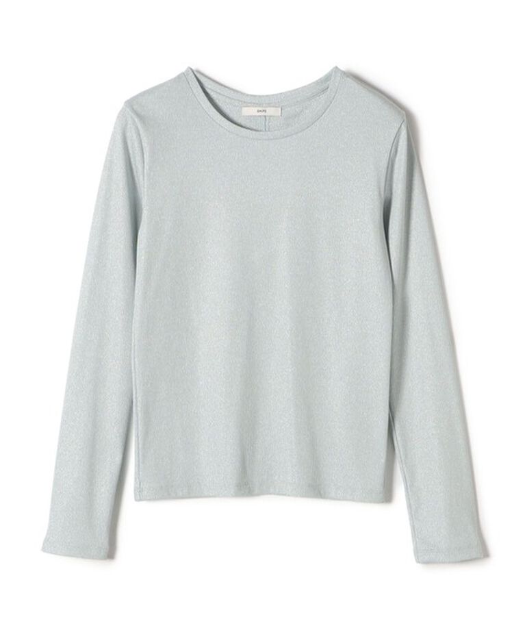 SHIPS for women「〈洗濯機可能〉シャイニー ストレッチ クルーネック カットソー」|Tシャツ・カットソー|