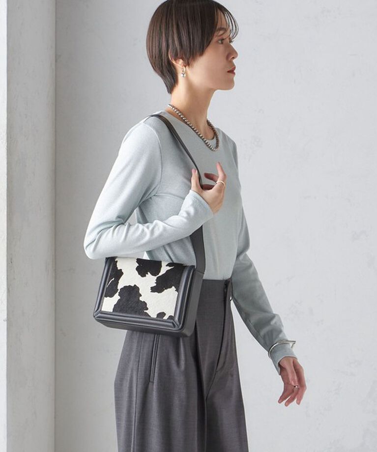 SHIPS for women「〈洗濯機可能〉シャイニー ストレッチ クルーネック カットソー」|Tシャツ・カットソー|