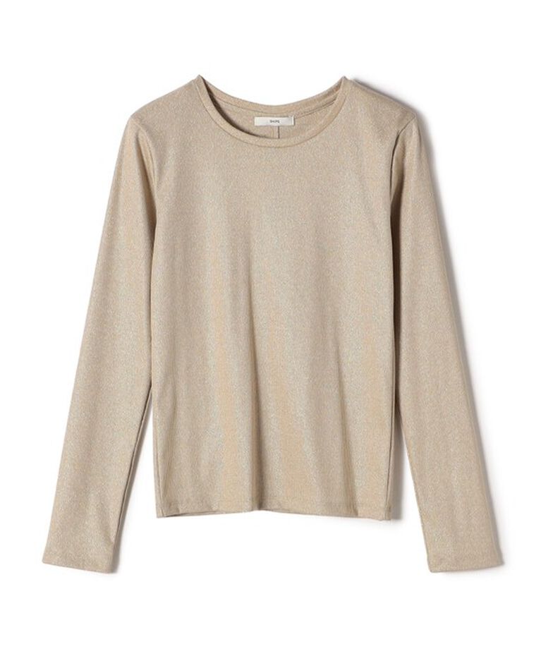SHIPS for women「〈洗濯機可能〉シャイニー ストレッチ クルーネック カットソー」|Tシャツ・カットソー|