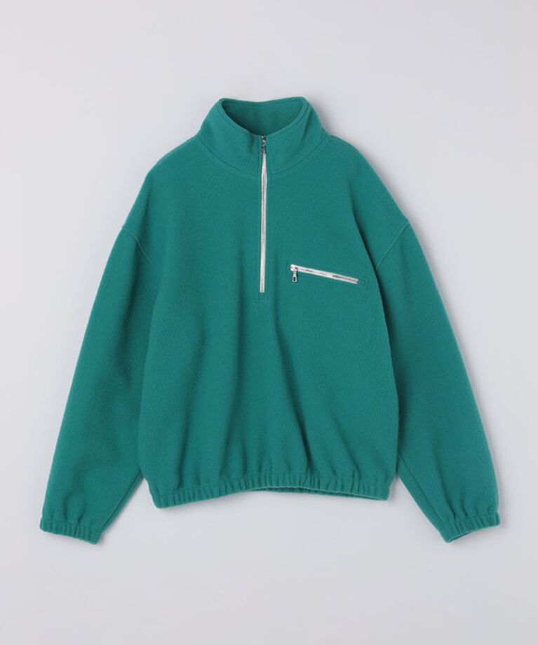 SHIPS「RIER: HALF ZIP FLEECE PULLOVER」|ブルゾン・スタジャン|グリーン