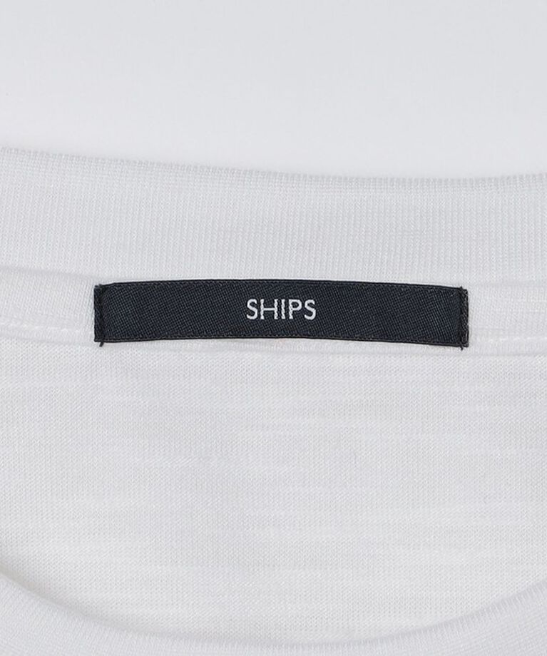 SHIPS「SHIPS: リネン ライク スラブ ショートスリーブ Tシャツ」|Tシャツ・カットソー|