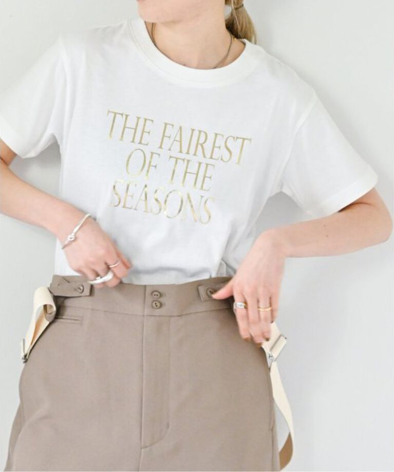 OUTDOOR PRODUCTS Usual Things「箔プリントTシャツ」|Tシャツ・カットソー|ゴールド