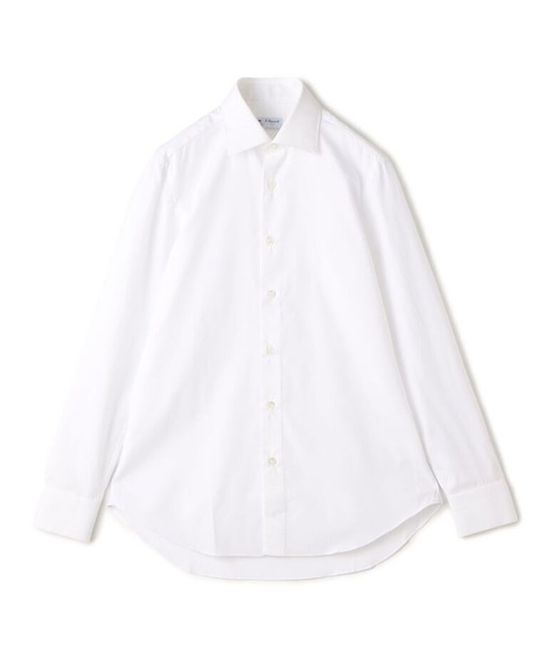 TOMORROWLAND BUYING WEAR「ERRICO FORMICOLA コットンサテン セミワイドカラー ドレスシャツ」|シャツ・ブラウス|11 ホワイト