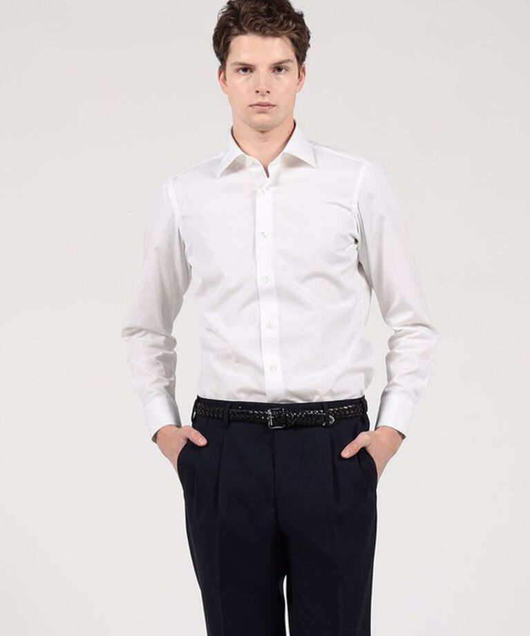 TOMORROWLAND BUYING WEAR「ERRICO FORMICOLA コットンサテン セミワイドカラー ドレスシャツ」|シャツ・ブラウス|