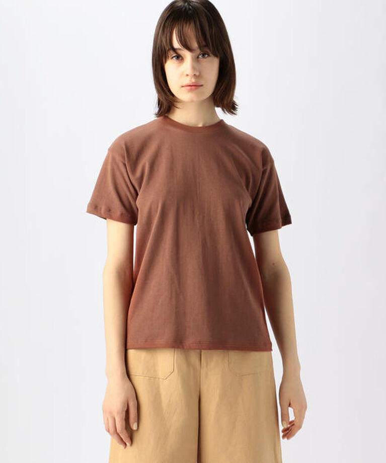 GALERIE VIE「コットン クルーネックプルオーバー」|Tシャツ・カットソー|47 ブラウン
