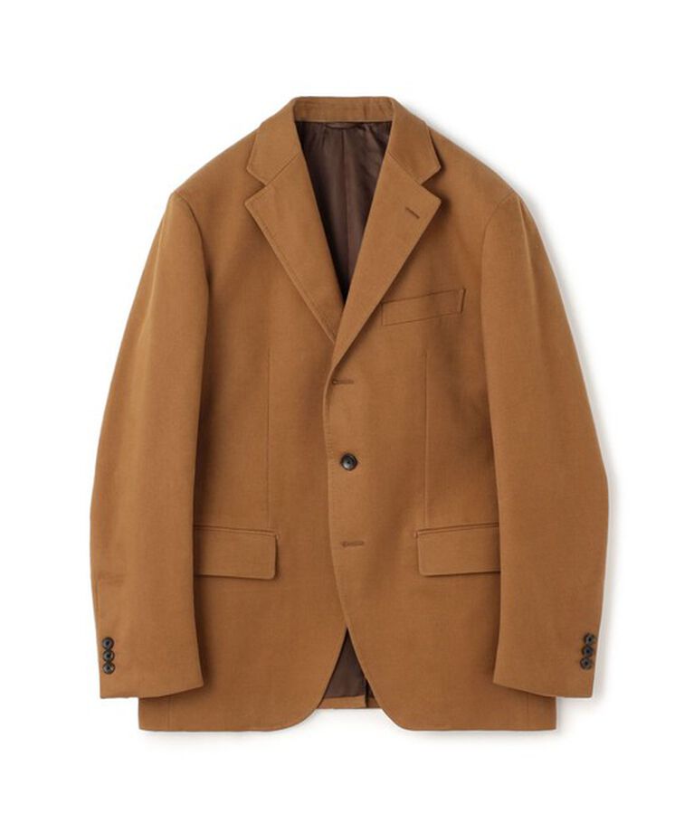 TOMORROWLAND MENS「ストレッチモールスキン シングルブレステッド3Bジャケット」|テーラードジャケット|45 キャメル