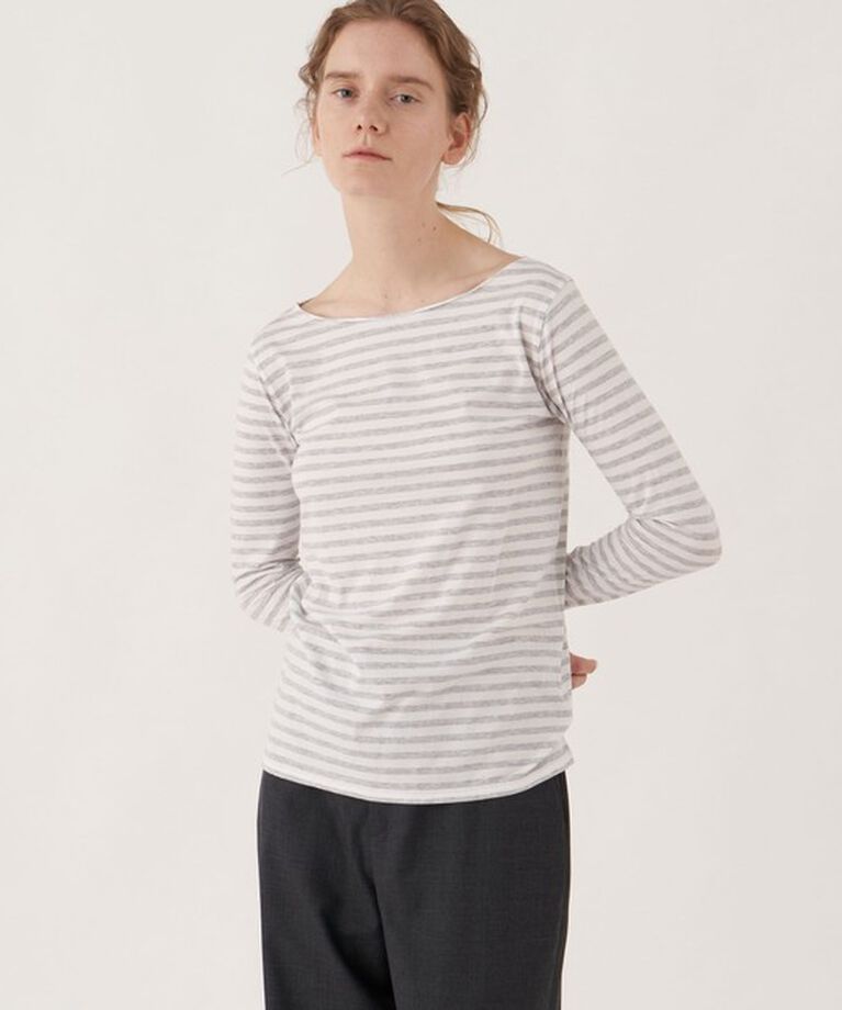 GALERIE VIE「スムージーコットン ボートネックプルオーバー」|Tシャツ・カットソー|