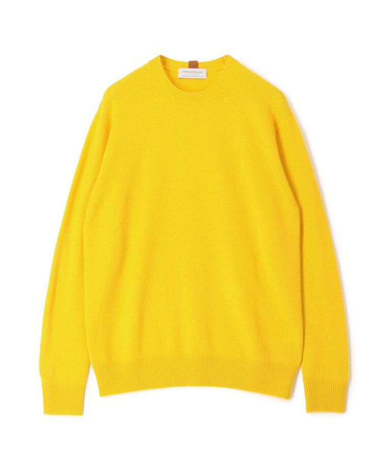 TOMORROWLAND MENS「TOMORROWLAND tricot  カシミヤ クルーネックプルオーバー」|ニット・セーター|23 イエロー