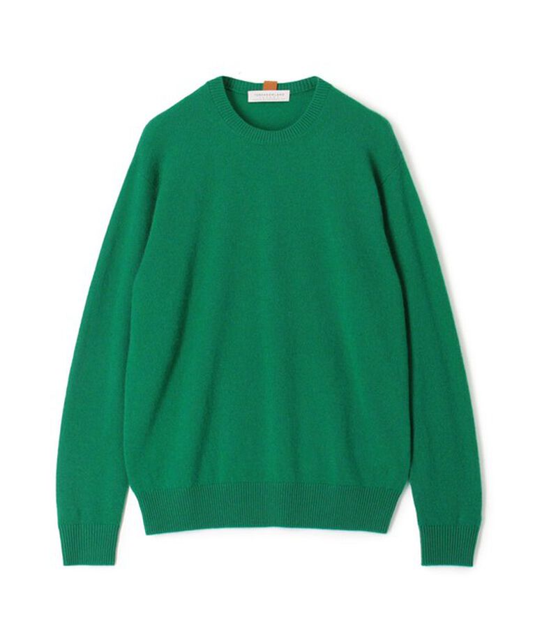 TOMORROWLAND MENS「TOMORROWLAND tricot  カシミヤ クルーネックプルオーバー」|ニット・セーター|55 グリーン