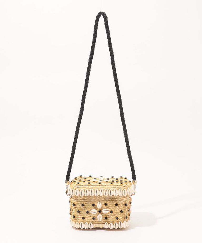 TOMORROWLAND GOODS「Le Nine FLOWE BLACK BOX バスケット」|かごバッグ|