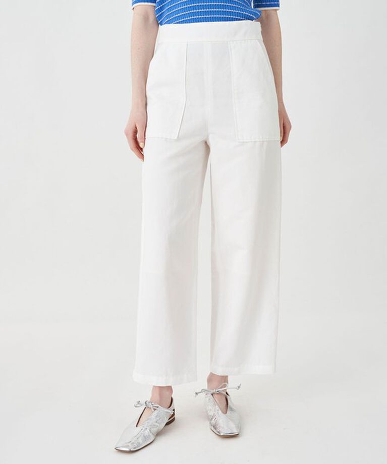 MACPHEE「コットンリネンツイル ストレートパンツ」|その他|