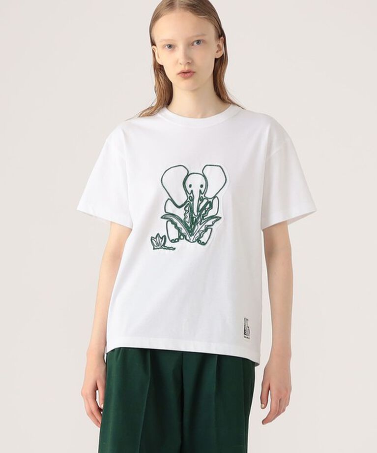 CABaN「CABaN ドライスビンコットン ELEPHANTエンブロイダリー Tシャツ」|Tシャツ・カットソー|