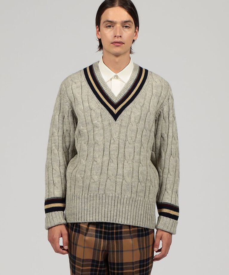 TOMORROWLAND MENS「【別注】TOMORROWLAND PILGRIM ウール クリケットセーター」|ニット・セーター|
