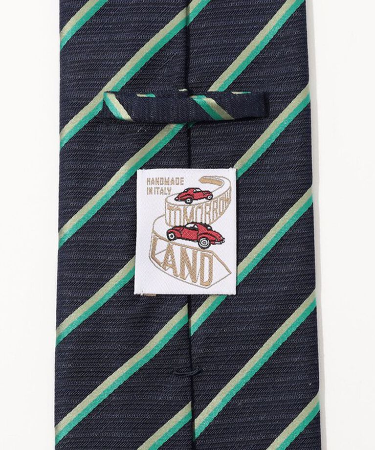 TOMORROWLAND GOODS「TOMORROWLAND MADE IN ITALY リネンシルク レジメンタルネクタイ」|ネクタイ・蝶ネクタイ|