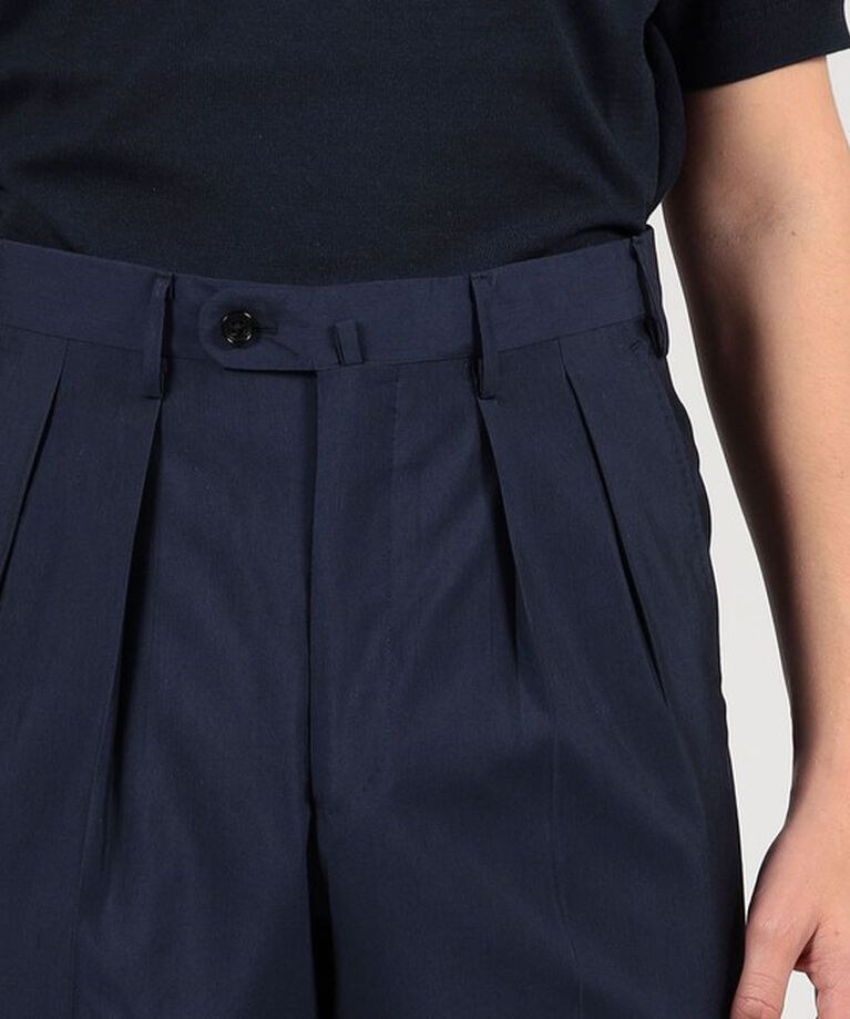 TOMORROWLAND MENS「ウールシルク イン2プリーツ ストレートスラックス MARZOTTO」|スラックス|