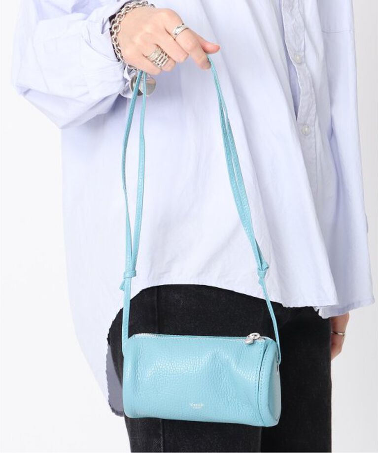  「【blancle/ ブランクレ】別注 S.LETHER Minimini tube」|ショルダー・メッセンジャー|サックスブルー B