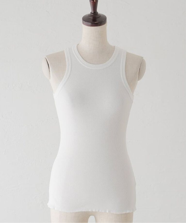  「《追加》SOFT RIB TANK：タンクトップ」|タンクトップ|ホワイト