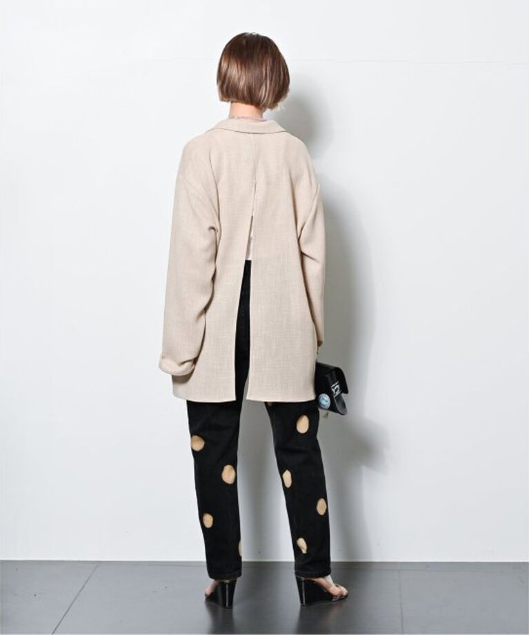  「MIOSMOKEY KARAMI JK LAPEL ST 251ST001-A：ブラウス」|シャツ・ブラウス|