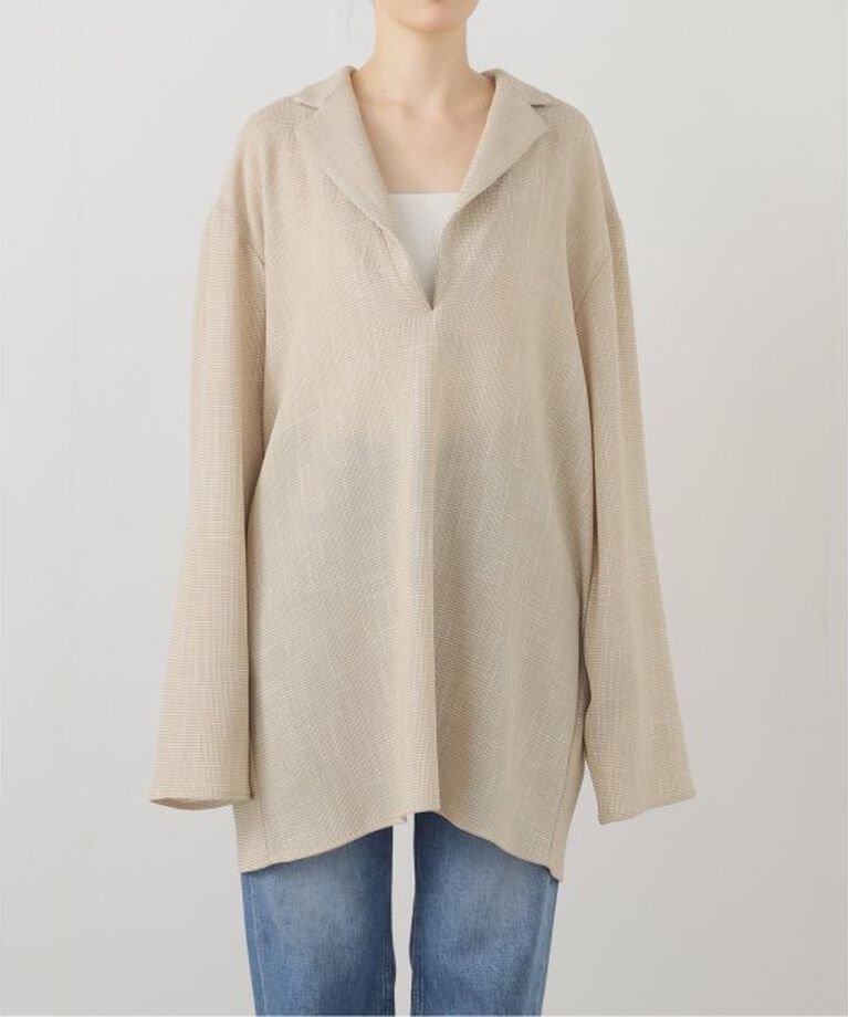  「MIOSMOKEY KARAMI JK LAPEL ST 251ST001-A：ブラウス」|シャツ・ブラウス|