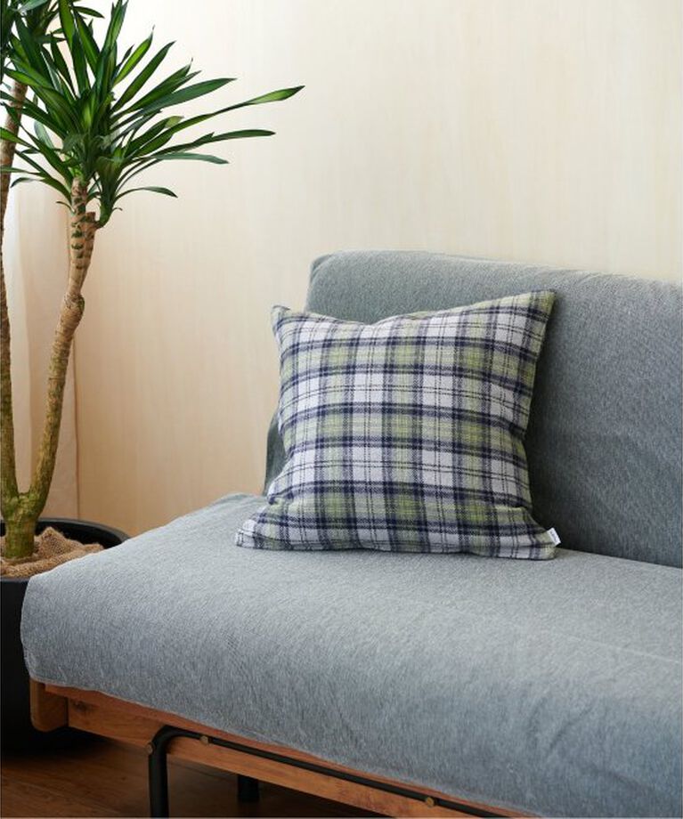 journal standard Furniture「CHECK CUSHION　クッションカバー 45cm角」|クッション・クッションカバー|グレー
