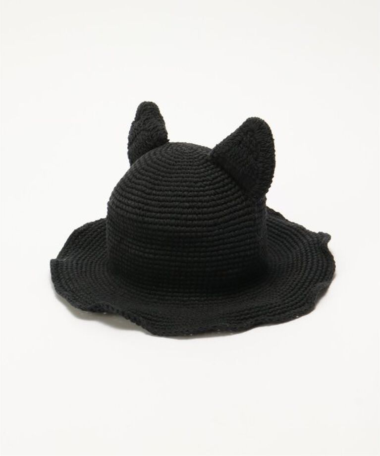 JOINT WORKS「MacMahon Knitting Mills/マクマホンニッティングミルズ/ Cat Hat」|ハット|ブラック