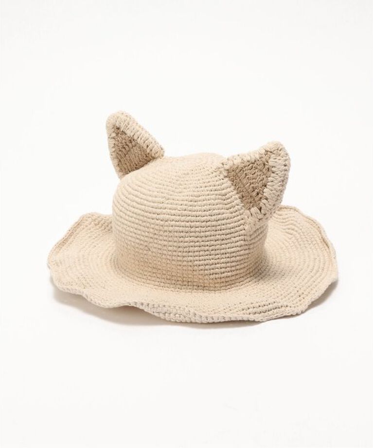 JOINT WORKS「MacMahon Knitting Mills/マクマホンニッティングミルズ/ Cat Hat」|ハット|ホワイト