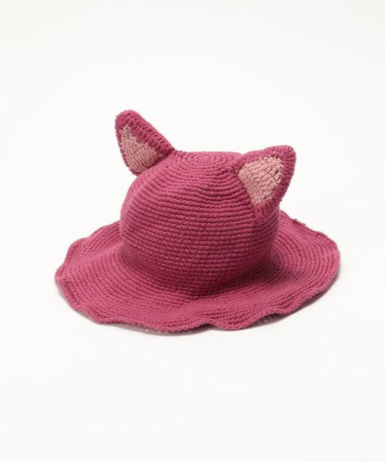 JOINT WORKS「MacMahon Knitting Mills/マクマホンニッティングミルズ/ Cat Hat」|ハット|ピンク
