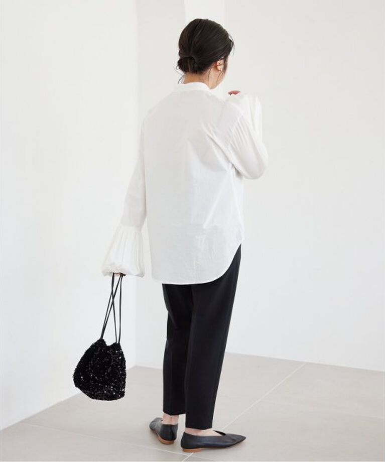 SLOBE IENA「《WEB限定》petiteハイウエストテーパードパンツ」|スラックス|