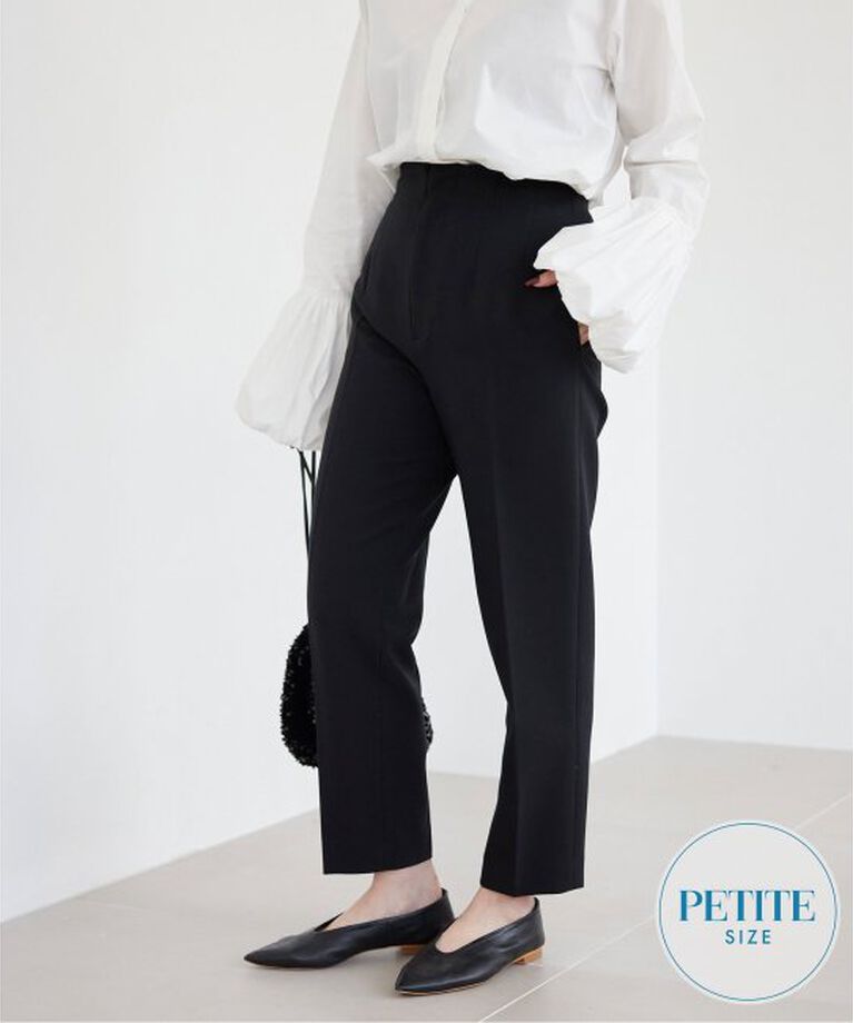 SLOBE IENA「《WEB限定》petiteハイウエストテーパードパンツ」|スラックス|