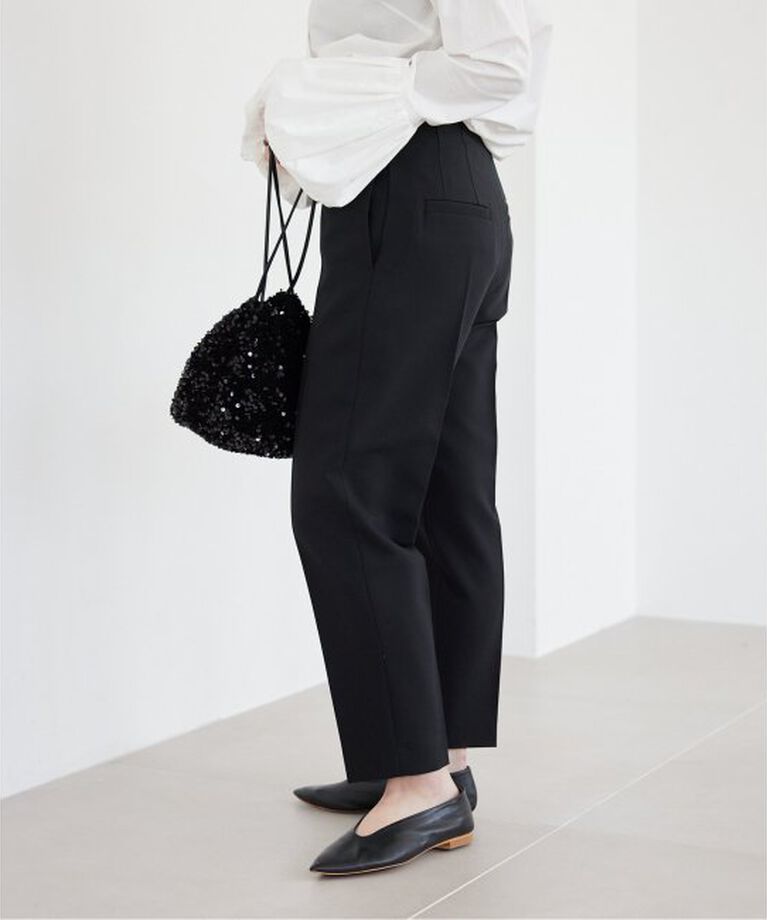SLOBE IENA「《WEB限定》petiteハイウエストテーパードパンツ」|スラックス|